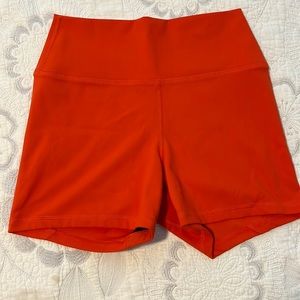 Orange FLEO true high contour shorts